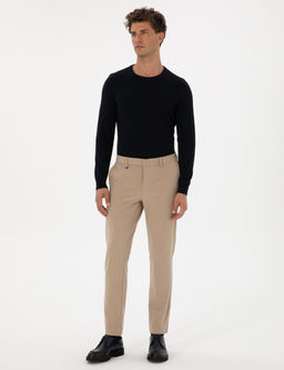 Bej Ex. Slim Fit Kuma_ Pantolon