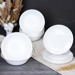 Столовый набор 14 предметов Глэйд белый / 14/FLYGP756575 (WHITE)/уп 4/ - Галеонтрейд фото 2