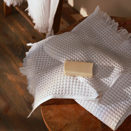 Полотенце вафельное SL HOME: Boho «Блан де Блан» 90×150 см, хлопок 100%, белое