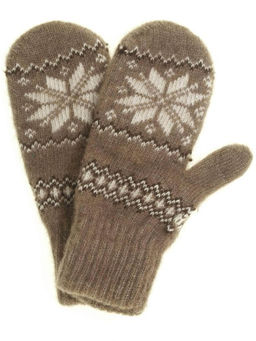Варежки женские "Звезда с зигзагом" 3009-9