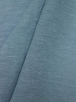 Лен с вискозой с эффектом мятости цв.Лазурно-серый меланж, ш.1.45м, лен-53%, вискоза-47%, 195гр/м.кв