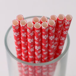 Трубочки для коктейля Снежинки, набор 12 шт. - Страна карнавалия фото 4