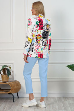 Костюм ALANI 2111 голубые брюки - Alani collection фото 2