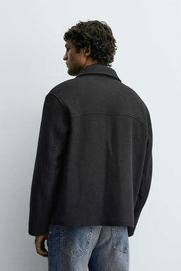 WOOL BLEND COAT WITH FIREMAN CLASP FASTENING - Zara фото 3