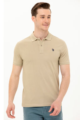Мужская футболка цвета хаки Basic - U.s. polo assn фото 3