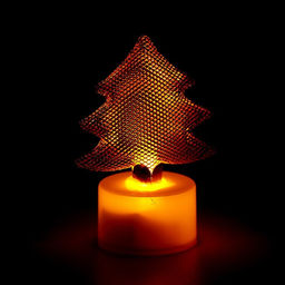 Цена за 12 шт. Свеча новогодняя светодиодная «Ёлочка»