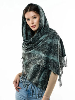 Яркий палантин с анималистичным принтом - Pretty mania фото 7