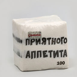 Цена за 3 шт. Салфетки бумажные однослойные «Приятного аппетита», 24×24 см, 100 шт.
