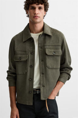 FAUX SUEDE OVERSHIRT - Zara фото 23