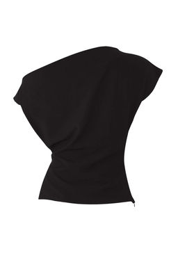 Siyah Kay?k Yaka Fitted Toka Detayl? Dokuma Bluz TWOAW26BZ00058