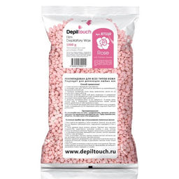 Пленочный воск "Rose" с ароматом розы 1000 гр Depiltouch