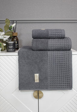 Комплект полотенец Флафи (антрацит)