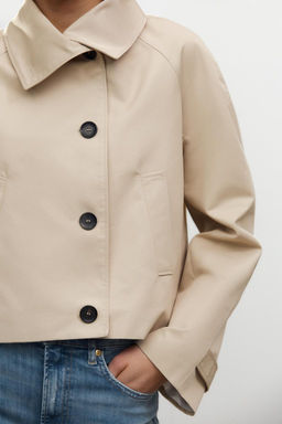 ZW COLLECTION SHORT TRENCH COAT - Zara фото 4