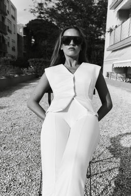 INTERLOCK FLARE TROUSERS