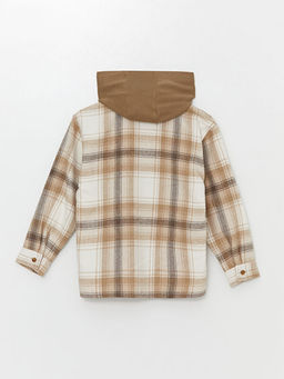 Kap??onlu Ekose Erkek ?ocuk G?mlek Ceket - Waikiki фото 2