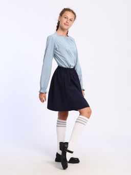 Лонгслив Анечка серо-голубой Ладошки  фото 2