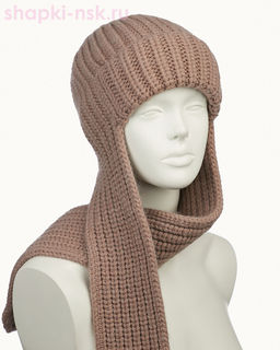 44353 F Ушанка женская флис (56-58)