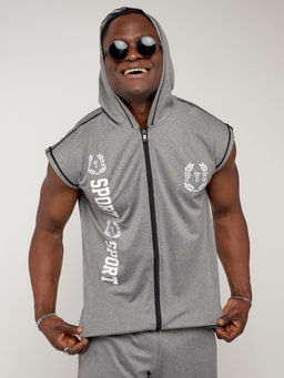 Спортивный костюм летний мужской светло-серого цвета 2265SS - FUYOUKAI фото 18