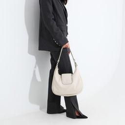 Сумка-мешок на молнии, наружный карман, длинный ремень, цвет бежевый - Simaland фото 8