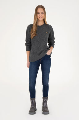 Женский свитер антрацитового цвета - U.s. polo assn фото 11