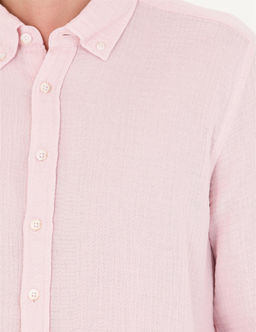 Pembe Regular Fit Uzun Kollu G_mlek