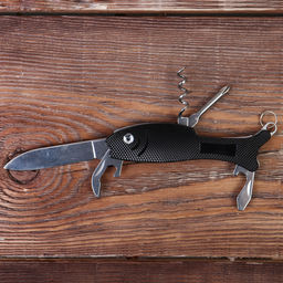 Набор подарочный 6 в 1 / FL-130 /уп 60/ фляжка 250 мл, 2 стопки, ручка, открывалка, воронка