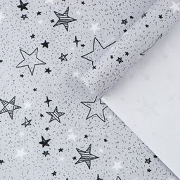Цена за 3 шт. Бумага упаковочная крафтовая «Звёздочки», 1 лист, 70 х 100 см