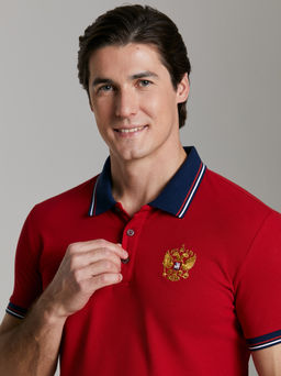 Поло мужское RUSSIA 65M-RR-1497 RED-N-ROCKS - Addic фото 3