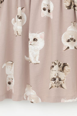 КР 5824/кофейный,милые кошечки к511 платье для дев - Crockid фото 8