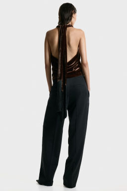Top halter de terciopelo - H&m фото 5