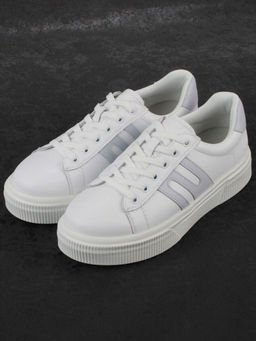 03-YC380-1 WHITE Кроссовки женские (натуральная кожа)