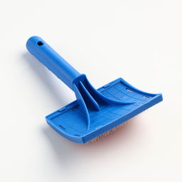 Пуходерка полукруглая Макси без капель, 12 х 20 см, синяя - Пижон фото 2