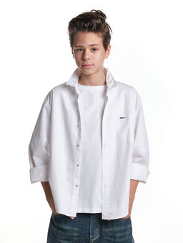 Рубашка для мальчика Hipster 33-SN01 белый - Mini maxi фото 2