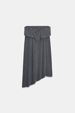 SOFT STUDDED MIDI SKIRT - Zara фото 4