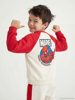 Spider-Man Bask?l? Erkek ?ocuk Sweatshirt