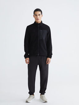 Dik Yaka Erkek Fermuarl? Sweatshirt