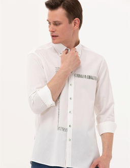 Haki Regular Fit Uzun Kollu G_mlek - Pierre cardin фото 4