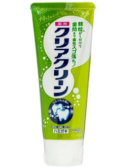 Японская Зубная паста КAO Clear Clean Natural Mintha с микрогранулами натуральная мята, туба, 170