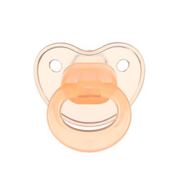 Соска-пустышка ортодонтическая Крошка Я, силикон, от 6 мес., с колпачком, персиковый