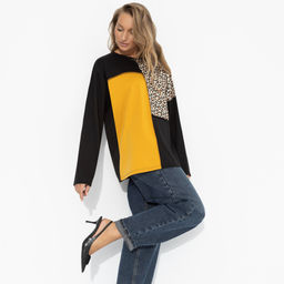 Лонгслив в стиле сolor block, Идеальная гармония (фэшн) - Charutti фото 4