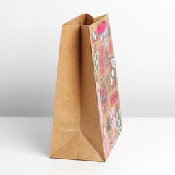 Цена за 2 шт. Пакет подарочный крафтовый, упаковка, «HB», ML 23×27×11.5 см