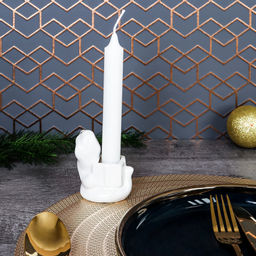 Цена за 1 шт. Подсвечник со свечкой Змейка Символ года 2025 / B5319 /уп 144/ АКЦИЯ - Галеонтрейд фото 4