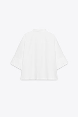 ZW COLLECTION POPLIN SHIRT - Zara фото 7