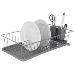 СУШИЛКА ДЛЯ ПОСУДЫ СЕРАЯ 49*24,5*11 СМ - Agness фото 2