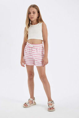 Полосатые шорты для девочек - Defacto фото 3