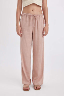 Широкие брюки стандартной длины с нормальной талией и двойными карманами - Defacto фото 3