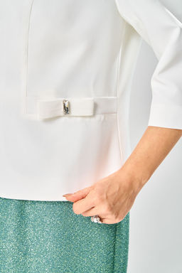 Костюм Romanovich Style 3-2697 белый/зелень