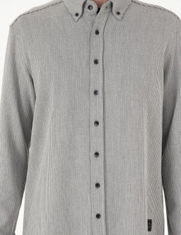 Gri _izgili Regular Fit Uzun Kollu G_mlek - Pierre cardin фото 6