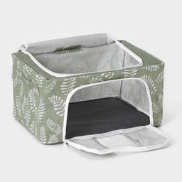 Кофр для хранения вещей Доляна Leaves, 392920 см, 24 л, зелёный  фото 6