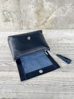 Женская кожаная сумка через плечо 8722-9 Д.Блу - Sergio valentini фото 4